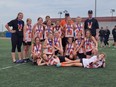 The Owen Sound Berner Contracting North Stars under-13 (2) girls field lacrosse team participated in the year-end Ontario Women's Field Lacrosse provincial tournament in Oshawa this weekend earning silver medals. Photo submitted.