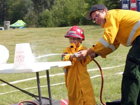 Family Fun Day is a chance for kids to enjoy activities and learn, for example at this past year's wildfire table.