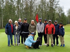 Kim Gordon, her family and team gathered at the Anthony Gordon Memorial Golf Tournament at the Whitecourt Golf and Country Club last year. Registrations are being taken now for this year’s event, Aug. 22.