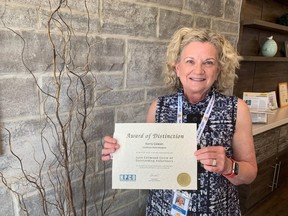 Chatham-Kent Hospice volunteer Kerry Cowan is the local winner of this year's June Callwood Outstanding Achievement Award for Voluntarism. (Handout)