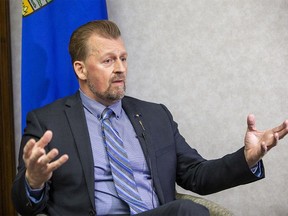 Mike Ellis, associate minister of mental health and addictions. Photo taken on Tuesday, Feb. 22, 2022 in Edmonton. GREG SOUTHAM / Postmedia.