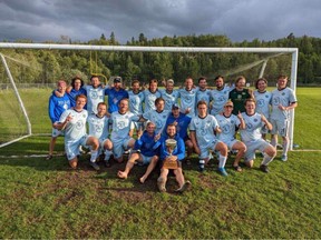 Team Dynamo, the 2022 LOTW Brewco Men's Soccer League champions.