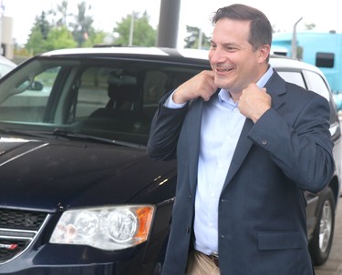 Public Safety Minister Marco Mendicino at Canada Border Services Agency at International Bridge in Sault Ste. Marie, Ont., on Wednesday, Aug. 3, 2022. (BRIAN KELLY/THE SAULT STAR/POSTMEDIA NETWORK)