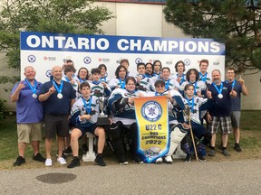 The Sudbury U22 Rockhounds captured gold in the intermediate C division at the Ontario Lacrosse Festival in Whitby recently.