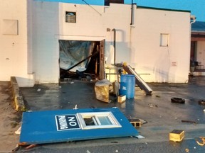 A portion of the roof collapsed over the boiler room at General Coach's Mill Street facility in Hensall on the evening of Aug. 3 during a rainstorm. There were no injuries, and the company planned to be back up and running on Aug. 5. Scott Nixon