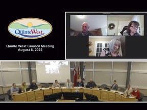 Quinte West City Council meet on Monday evening both virtually and in-person.
