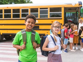 The Little Elk Island Adventure program for first-time bus riders and their parents will be hosted this month by Elk Island Schools. Photo Supplied by EIPS.