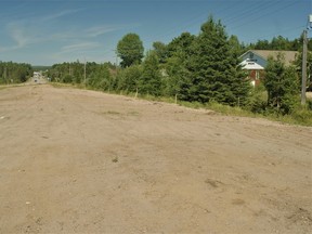 This strip of bare land between the Strong Town Hall and Highway 124 will be home to a community hub later this year designed to accommodate multi-uses like a farmers market, skating in the winter, workshops and various cultural events.