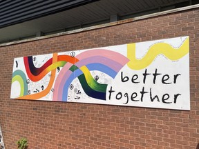 The new mural unveiled Wednesday at the North Bay YMCA is the result of a collaboration between the YMCA, Clean Green Beautiful North Bay, the Stockfish Family Foundation and artist Carissa MacIntosh.