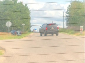 The driver again tried to flee on foot near Range Road 223 and Township Road 532 but RCMP were able to track him down and arrest him.