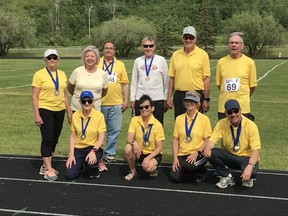 Zone 5 participants, including those from Sherwood Park, had a great showing at the recent Alberta 55 Plus Senior Summer Games. Photo supplied