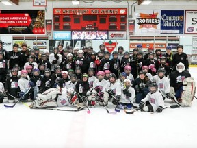 Whitecourt Minor Hockey hosted a female-focused Esso Fun Days event in March which attracted 60 players from across the region. Photo supplied