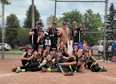 The Goderich Seahawks U11 Girls Fastball Team came away from an Aug. 13-14 tournament in Stratford as A Champions. They went a perfect 5-0 in tournament games. Pictured in front are Maeve Rivera, Teagan Regier, Kylie Illemann and Storm Dynes; in middle, Hazel Dickson, Avery MacPhee, Erin Stanley, Halle Corriveau, Georgia Gusso, Shea-Lynn Bradley and Paisly McMillian; and in back, coach Jon Collins, Arlen Collins, coaches Matt MacPhee, Peter Gusso and Shea Bradley. Absent are Sarah Evans and coach Jamie Stanley. Handout