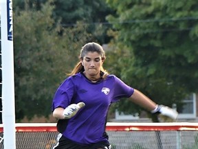 South Huron Rush goalie Alyssa Stephens earned a shutout when her team defeated North Huron Aug. 14.