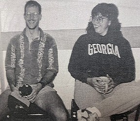 Derek Schlosser, left, joined Hilltop High in the early 1990s and retired this summer. Photo courtesy HILLTOP HIGH SCHOOL