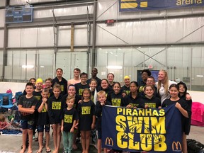 The Fort Saskatchewan Piranha swim team took home plenty of hardware, with gold, silver, and bronze medals for individuals and relay team performances at the Provincial competition in Edmonton on August 12-14, 2022. Photo Supplied.