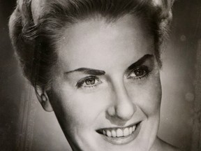 Singer Doreen Hume. This photo was published in The Sault Star in 1959.