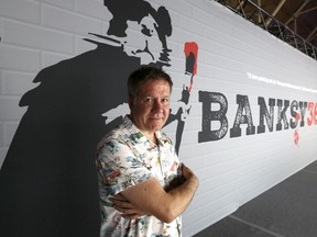Mark Leverton, producer/creator of the Banksy exhibition in Ottawa. TONY CALDWELL