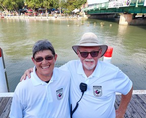 Breast cancer survivor Karen Armitage and her husband Brian, are a driving force behind the Sydenham Challenge Dragon Boat Festival held annually in Wallaceburg.  Ellwood Shreve/Postmedia