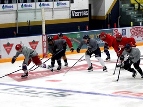 The Fort McMurray Oil Barons practice on day two of their 2022-2023 season training camp at Ceterfire Place on Friday, August 26, 2022. Laura Beamish/Fort McMurray Today/Postmedia Network