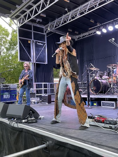 One Ugly Cowboy was the first band to play at Lucknow's Music in the Fields, held Aug. 25 to 27. Photo by Kelly Kenny/Lucknow Sentinel.