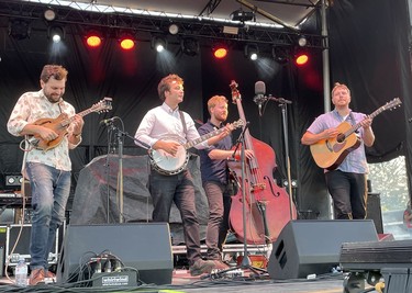 On Aug. 26, The Slocan Ramblers became the first bluegrass band ever to play Lucknow's Music in the Fields. Photo by Kelly Kenny/Lucknow Sentinel.