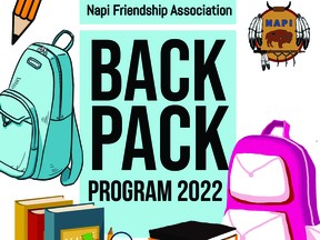 Napi Friendship Association hosts an annual backpack program to send students back to school with the required supplies.