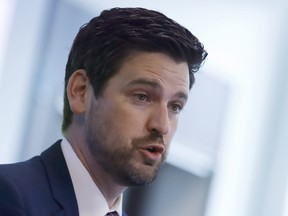 Sean Fraser speaks at an event in Ottawa on Tuesday, June 7, 2022. The immigration minister announced Friday that the Rural and Northern Immigration Pilot program will be extended for two years.