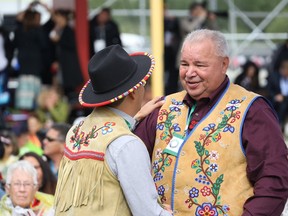 Manitoba Métis Federation (MMF) President David Chartrand and a MMF delegation recently travelled to Alberta and was at the site of the former Ermineskin Indian Residential School on Monday, where Pope Francis publicly apologized to residential school survivors.