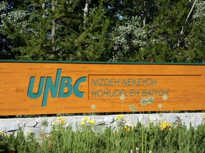 UNBC has said it will follow up with information about supports to the community.