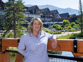 Terri Harrison has been a real estate agent  with Century21Nordic Realty in the Bow Valley for the past 34 years. photo by Pam Doyle/www.pamdoylephoto.com