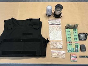 Brantford police said they arrested a Toronto man and seized fentanyl and cocaine on Aug. 23. Submitted
