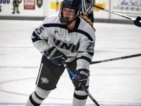 Brantford's Emily Rickwood will complete her NCAA hockey career at the University of New Hampshire this season.