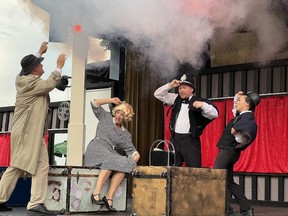 The St. Lawrence Shakespeare Festival's production of The 39 Steps wraps up on Saturday. (SUBMITTED PHOTO BY DEANNA CLARK)