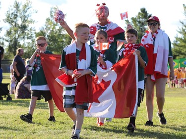 Team Canada - the Countryside Pet Care junior squad - makes its way along the World Cup Parade route.
Tim Ruhnke/Postmedia Network