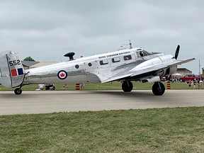 This 1952 Beechcraft 3NM Expeditor twin engine plane was a fan favorite at Flight Fest on Saturday at the Chatham-Kent Airport.  PHOTO Ellwood Shreve/Chatham Daily News