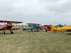 Several vintage aircraft were on display at Flight Fest on Saturday at the Chatham-Kent Airport.  PHOTO Ellwood Shreve/Chatham Daily News