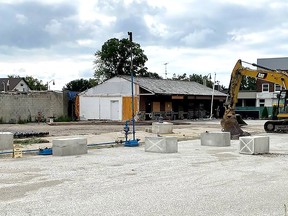 Crews are expected to have the APEC 1 well (area of potential concern) plugged in the next three weeks near the site of an explosion in downtown Wheatley on Aug. 26, 2021. (Handout photo).