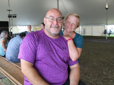 Long-time games visitors Chad and Kim Williams, of the Montreal area, early at Saturday's Glengarry Highland Games. Photo on Saturday, July 30, 2022, in Maxville, Ont. Todd Hambleton/Cornwall Standard-Freeholder/Postmedia Network
