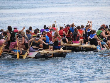 And they're off, the main event at Tubie Festival weekend. Photo on Sunday, August 31, 2022, in Morrisburg, Ont. Todd Hambleton/Cornwall Standard-Freeholder/Postmedia Network