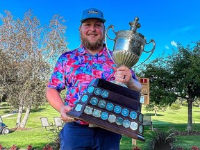 Grant Barr, the men's open winner at the Cornwall Golf and Country Club 2022 club championship tournament.Handout/Cornwall Standard-Freeholder/Postmedia Network