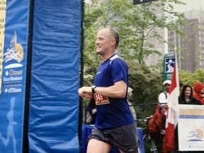 Glengarry Sports Hall of Fame 2022 inductee Glen Campbell finishing strong at an Ottawa Race Weekend event.Handout/Cornwall Standard-Freeholder/Postmedia Network