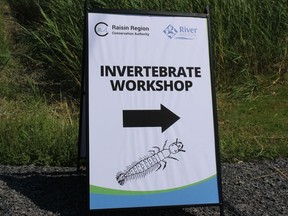 Event sign at the Cooper Marsh entrance. Photo on Friday, August 19, 2022, in South Lancaster, Ont. Todd Hambleton/Cornwall Standard-Freeholder/Postmedia Network