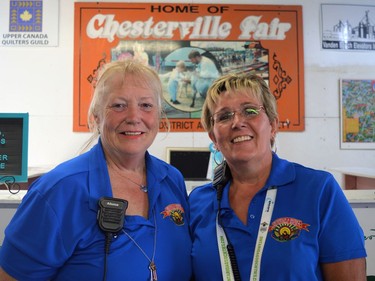 Chesterville Fair president Carol Johnson with vice president Ann Vanderlind on Sunday August 28, 2022 in Chesterville, Ont. Shawna O'Neill/Cornwall Standard-Freeholder/Postmedia Network