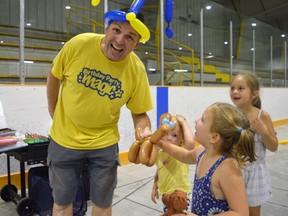Balloon animals were being handed out during Carnival Day, made by the talented Ian Quick of Birthday Party Magic on Tuesday August 30, 2022 in South Stormont, Ont. Shawna O'Neill/Cornwall Standard-Freeholder/Postmedia Network