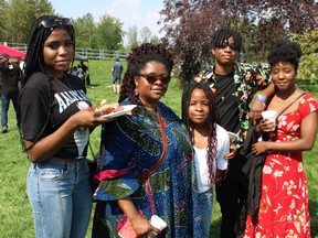 People at the Afro-Canadian Festival of Arts and Culture, held at J. Howard Pew Park by the Rehoboth Alliance, on Saturday, August 13, 2022. Vincent McDermott/Fort McMurray Today/Postmedia Network
