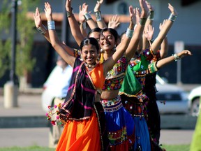 Dancers perform at the India Independence Day celebrations at Syncrude Athletic Park in Fort McMurray on Saturday, August 20, 2022. Laura Beamish/Fort McMurray Today/Postmedia Network