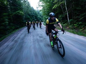 An image from the August 2021 trial Ghost Gravel ride which saw 15 men and women ride the old Almaguin trails.  This Saturday 70 cyclists leave South River for the first ever official Ghost Gravel ride that will see some cyclists travel 155 kilometres on old, historic trails in the Almaguin Highlands. Chris Monette