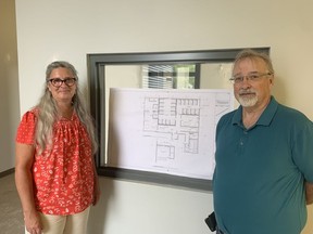 Kingston Youth Shelter executive director Anne Brown and board treasurer Dave Armstrong at the new Nelson Street location for the Kingston Youth Shelter.