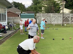 The Exeter Lawn Bowling Club hosted an open pairs tournament on July 27.